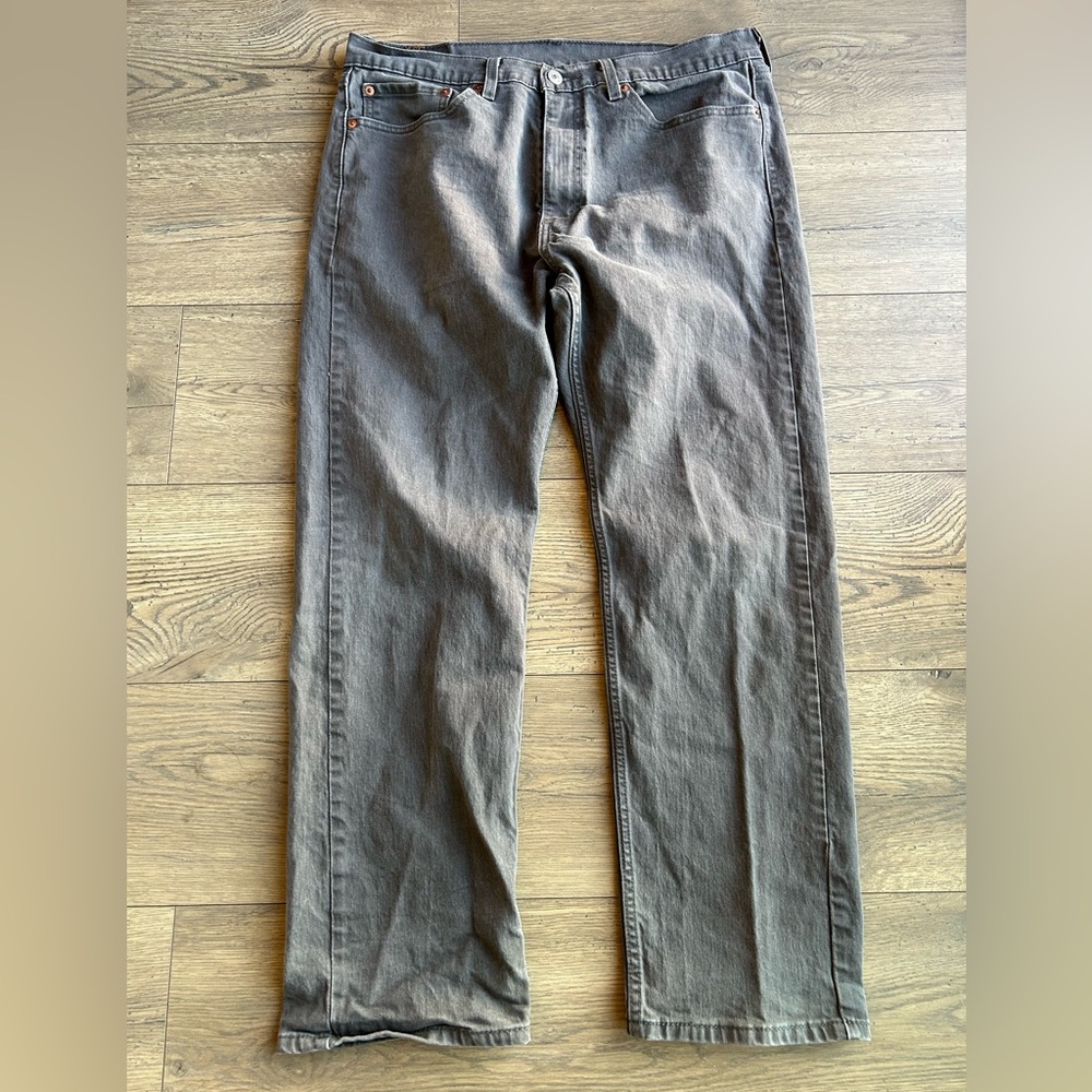 Levi's 505 Charcoal Straight Jeans